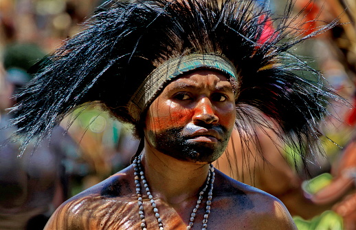 Papua New Guinea tribesman. iStock.com: MWayOut 