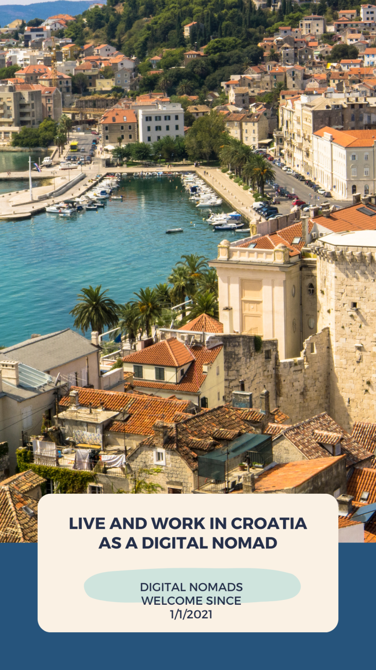 Digital Nomads have been welcome in Croatia since January 1, 2021.